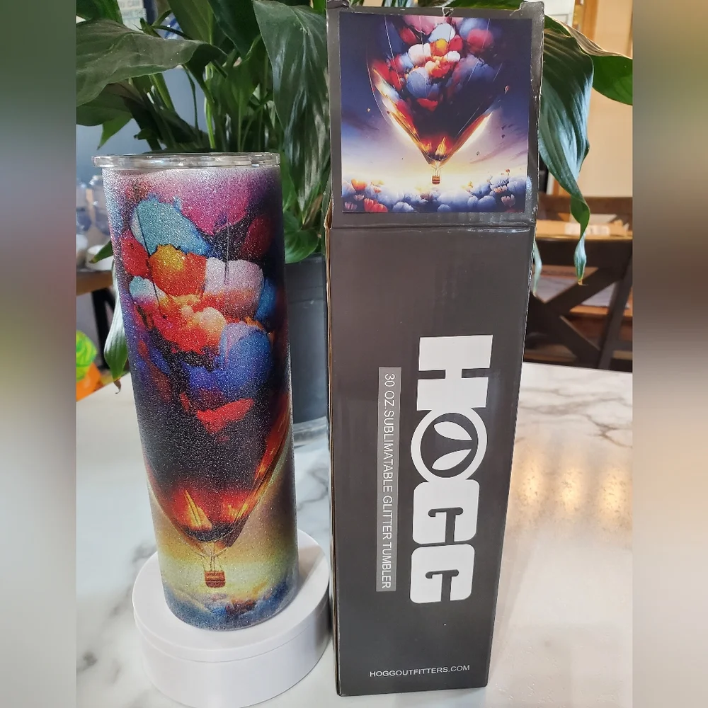 Hot Air Balloons 30 oz Glitter Tumbler 🎉sale